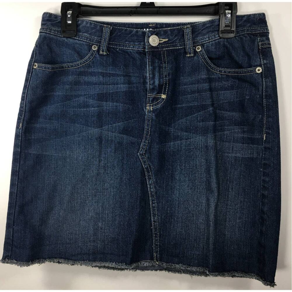 Mossimo Supply Co. Blue Jean Denim Skirt Women's‎ Size Small Petite 100% Cotton